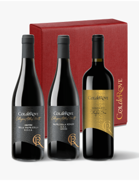 Confezione 3 Bottiglie Amarone DOCG - Rosso '917 Foglia Oro - Valpolicella Ripasso Superiore DOC